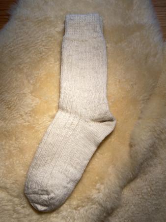 100% Wollsocken, natur, Alltagssocke